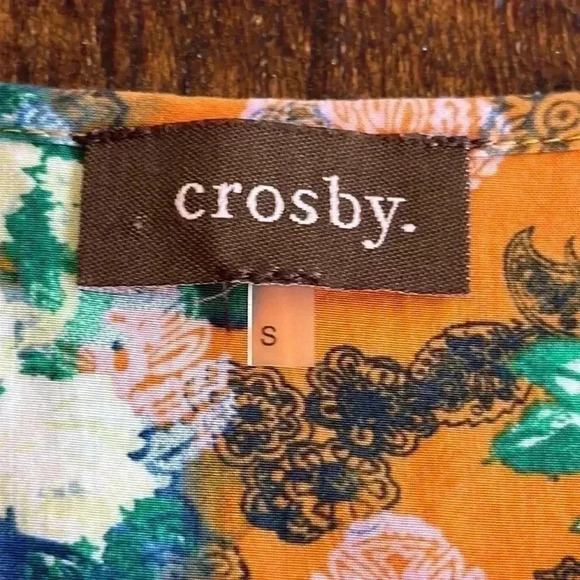 Crosby. | Orange & Blue Floral Print Blouse - Picture 2 of 5
